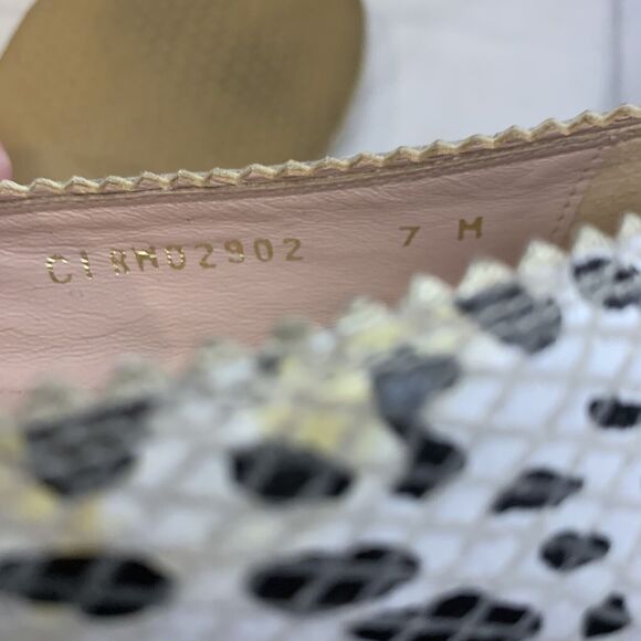 Stuart Weitzman Espadrilles Leopard Cheetah Print Flats Platform Shoes Size 7 M - Picture 8 of 10